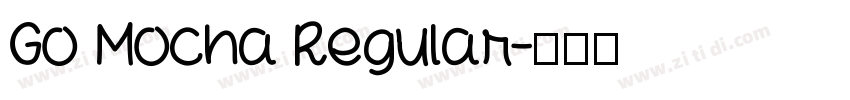 Go Mocha Regular字体转换